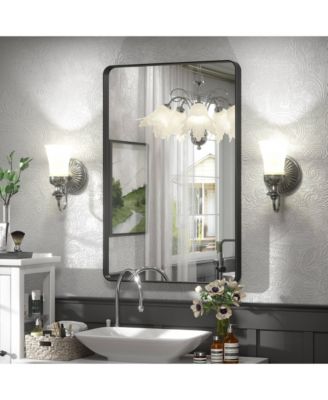 High-Strength Tempered Glass and Aluminum Alloy Framed Wall Decor Bathroom Vanity Mirror