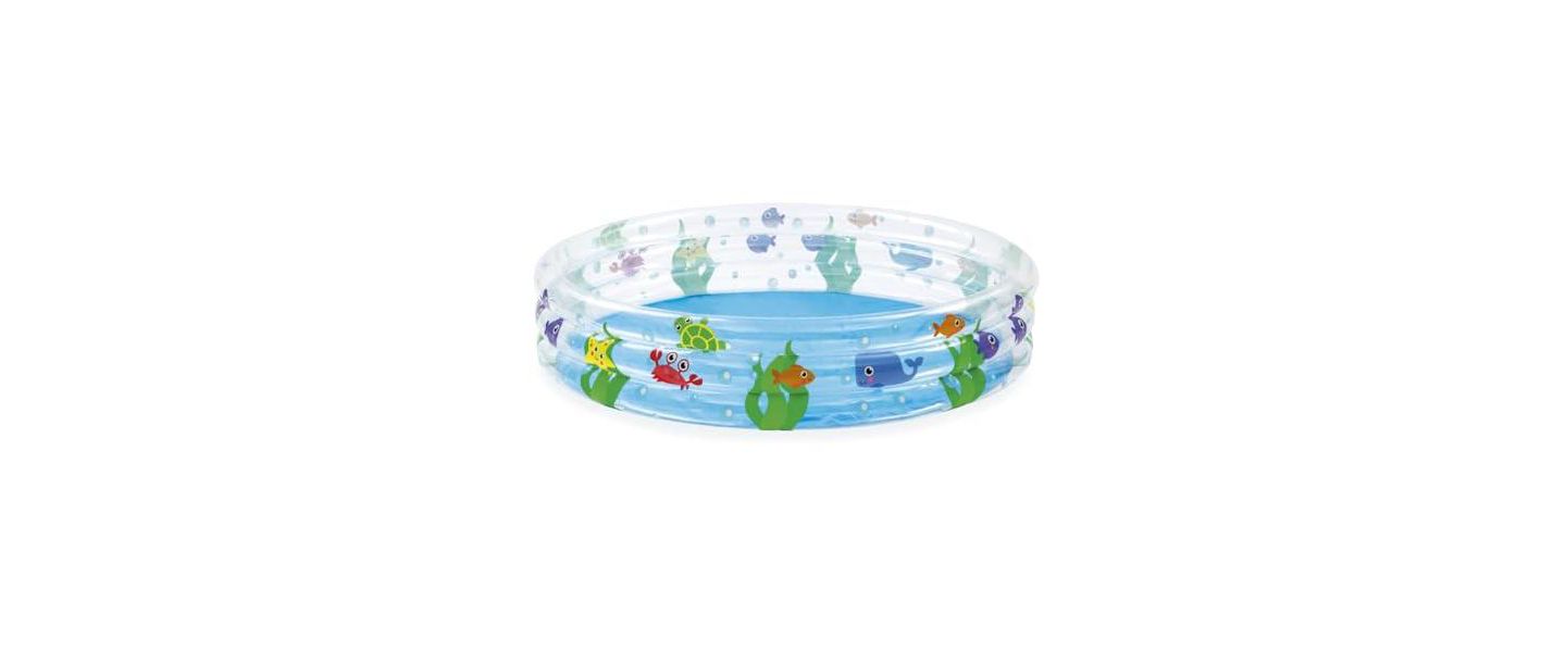 Детская игрушка GNUADZ Ocean Design Inflatable Vinyl Kiddie Pool, Ages 3+, цвет: Океанский — фото 1