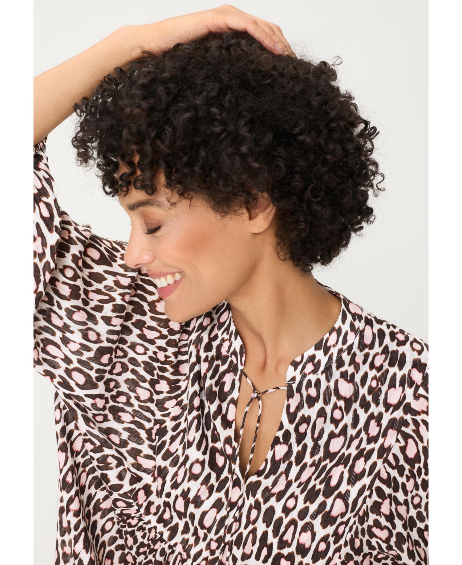 Women's Leopard Tunic Blouse
