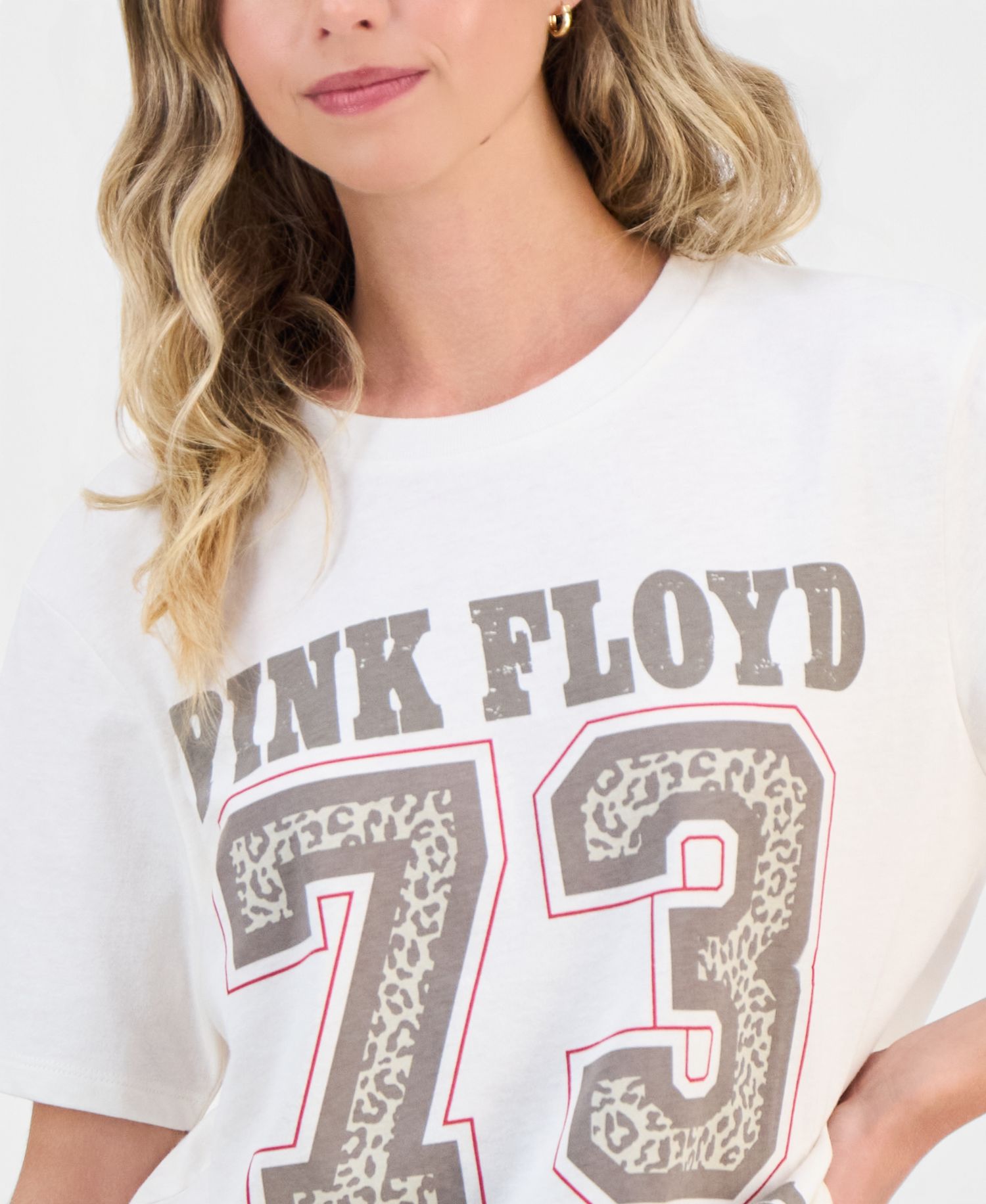 Juniors' Pink Floyd Varsity Graphic T-Shirt