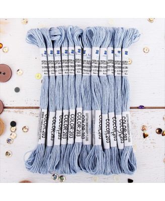 12 Skeins Egyptian Cotton Embroidery Floss for Crafts