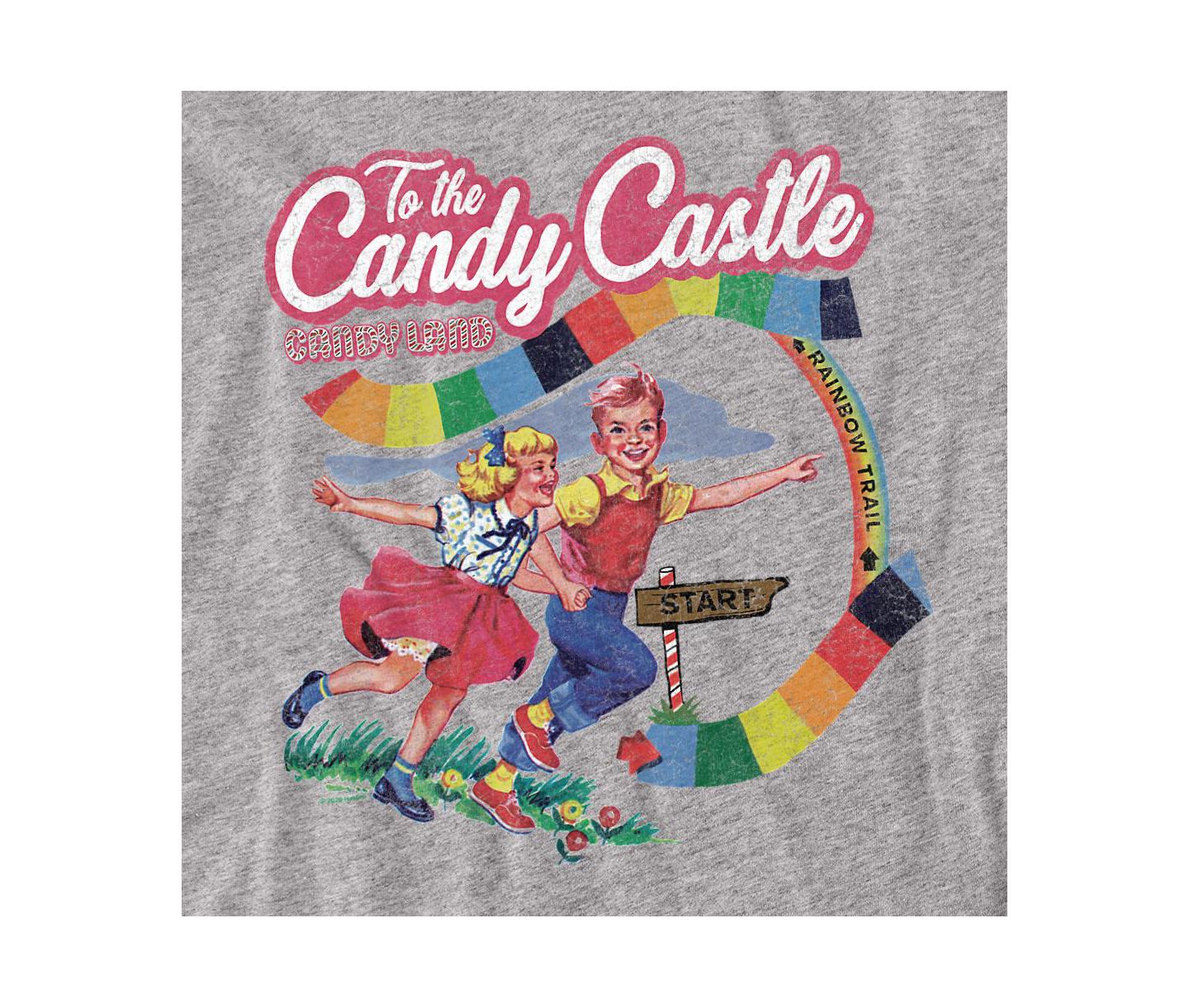 Мужская футболка Logovision Logovisin Candy Land To The Candy Castle, цвет: Меланжевый — фото 3