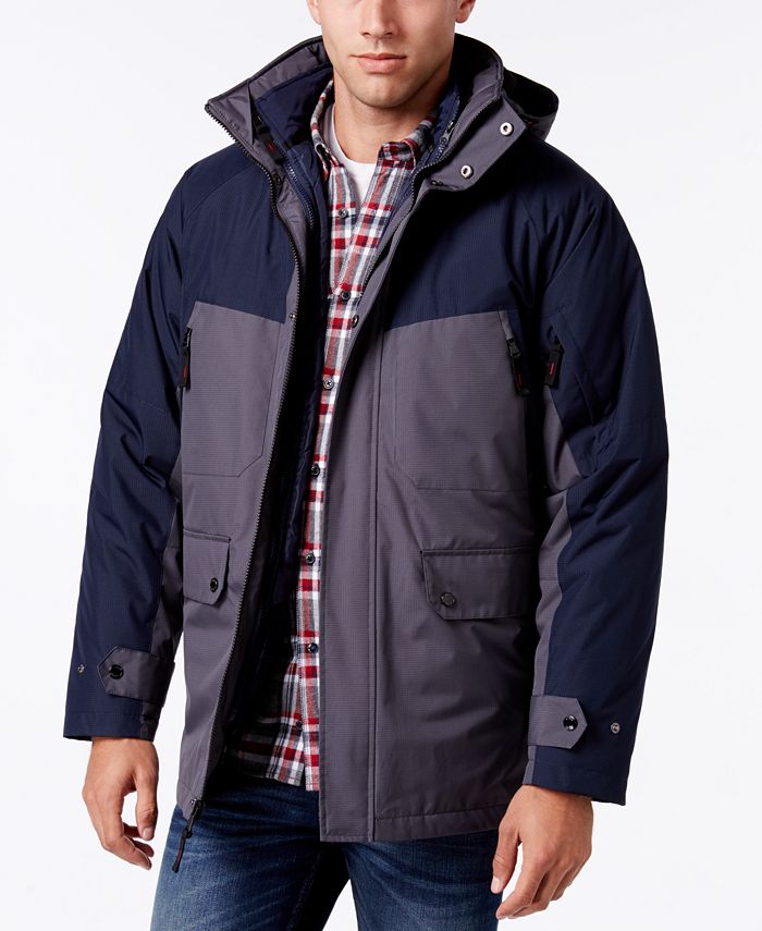 IZOD Men's Colorblocked 3 - 1 Ski Jacket & Reviews - Coats & Jackets ...