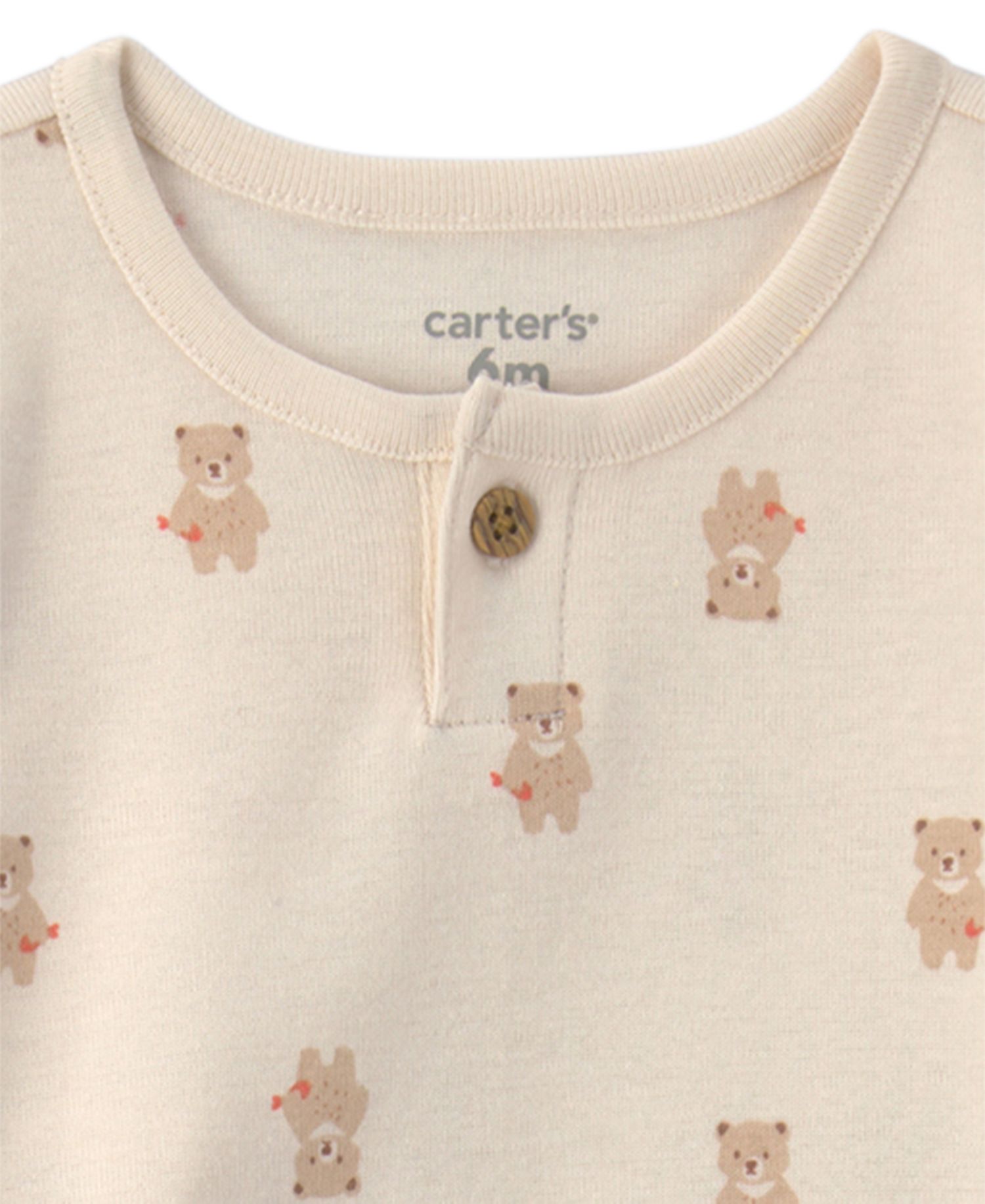 Baby Boys' Bear Long-Sleeves Bodysuit and Pant, 2-Piece Set