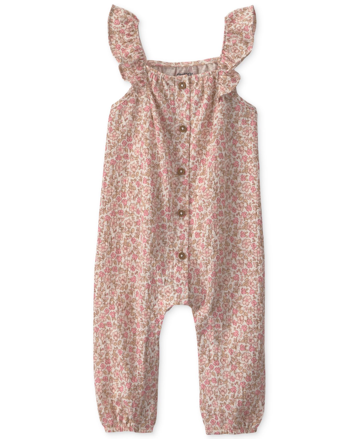 Baby Girls' Floral Print Jumpsuit