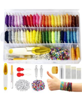 400plus pieces  Friendship Bracelet Kit Embroidery Floss Beads Tools