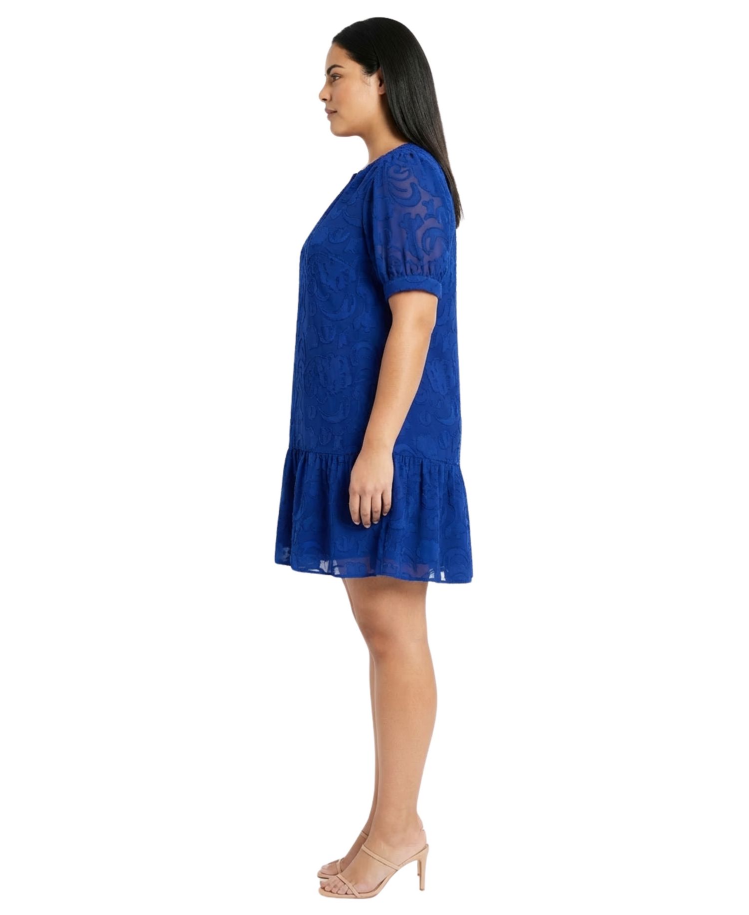 Plus Size Notch Neck Dress