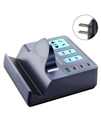 140W GaN Charging Station - Fast Charger with 100W PD, 15W Wireless and AC Outlet
