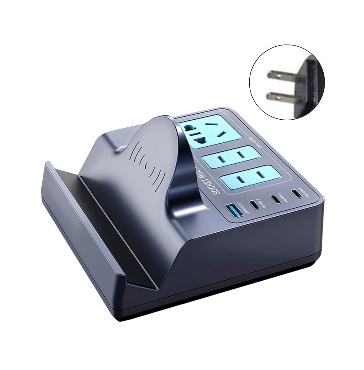 Artudatech 140W GaN 100W Pd 15W Wireless Charging Station, Compatible with Laptops and Phones - Grey
