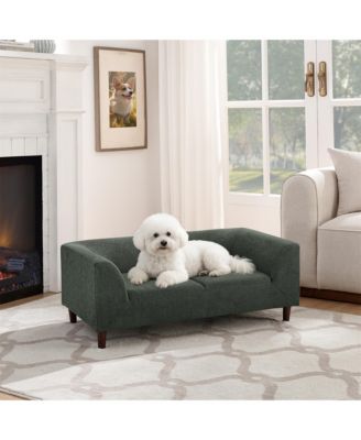 Dog Sofa with Arms and Backrest, Modern Pet Bed for Small/Medium Dogs