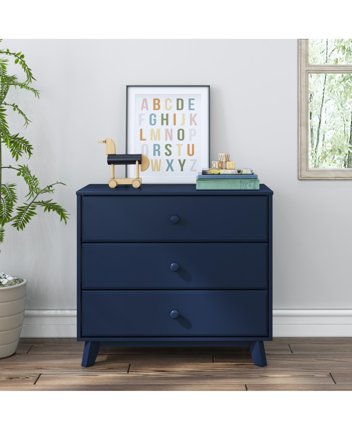 Max and Lily Solid Wood 3 Drawer Dresser