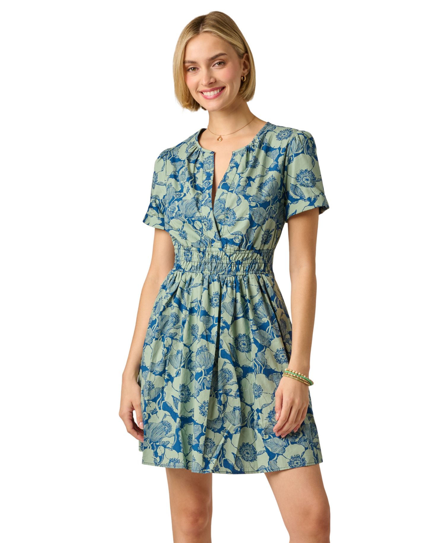 Women's Split V-Neck Dress