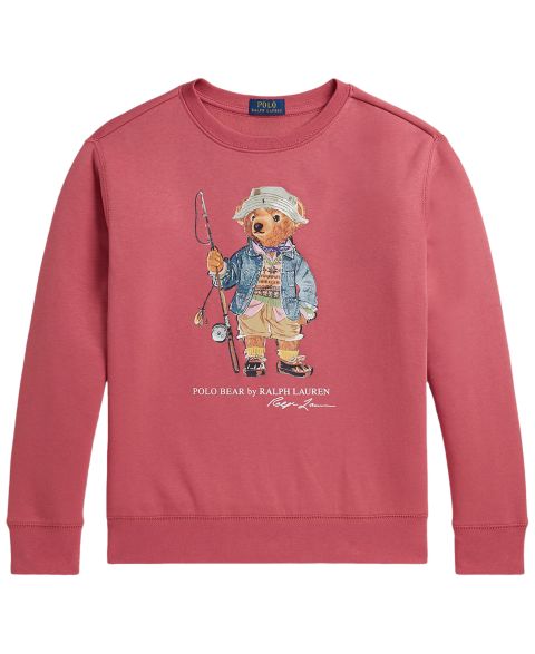 Толстовка Polo Ralph Lauren Polo Bear Fleece для мальчиков, цвет: Ягодный