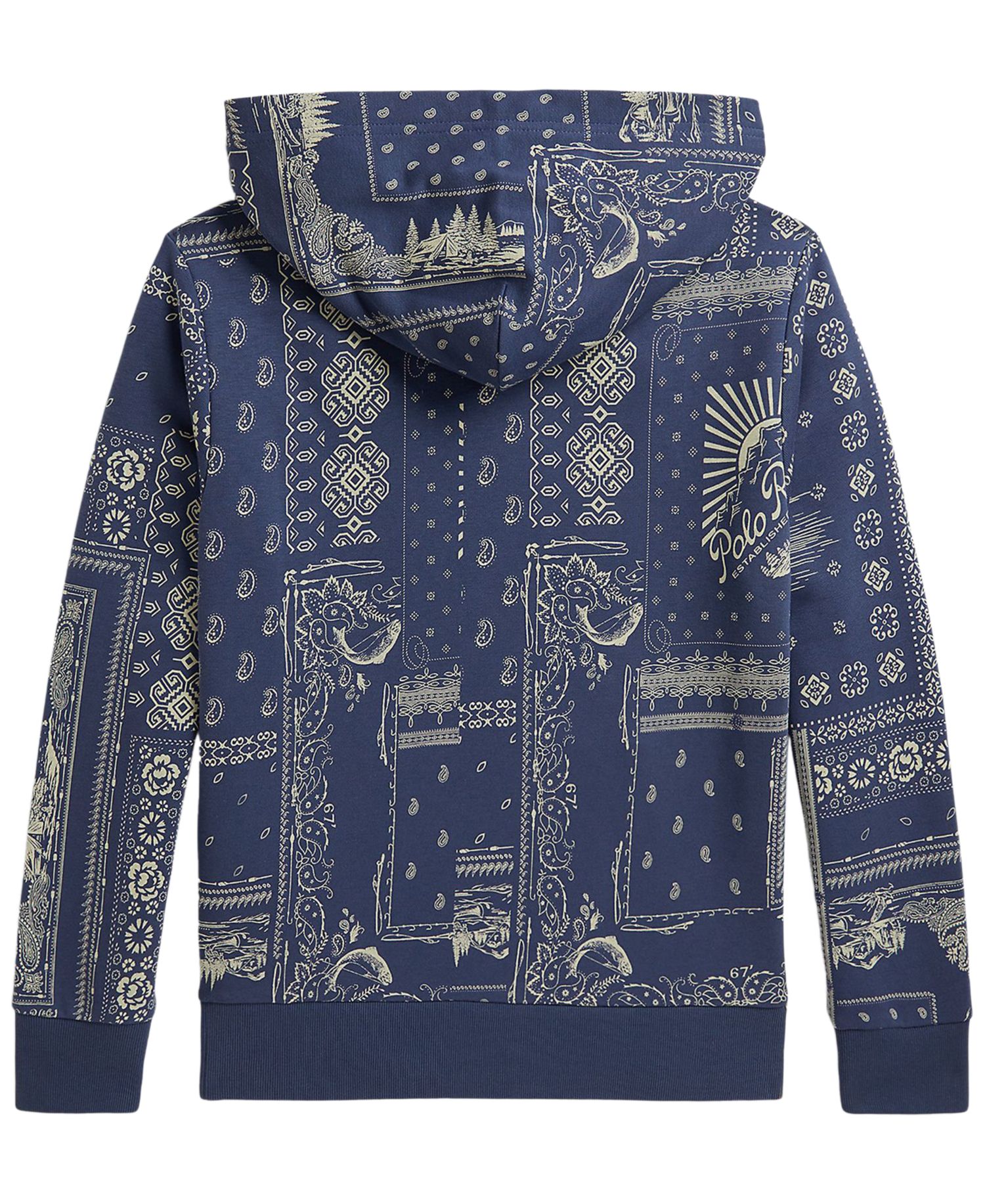Boys' 8-20 Bandanna Print Long-Sleeve Hoodie
