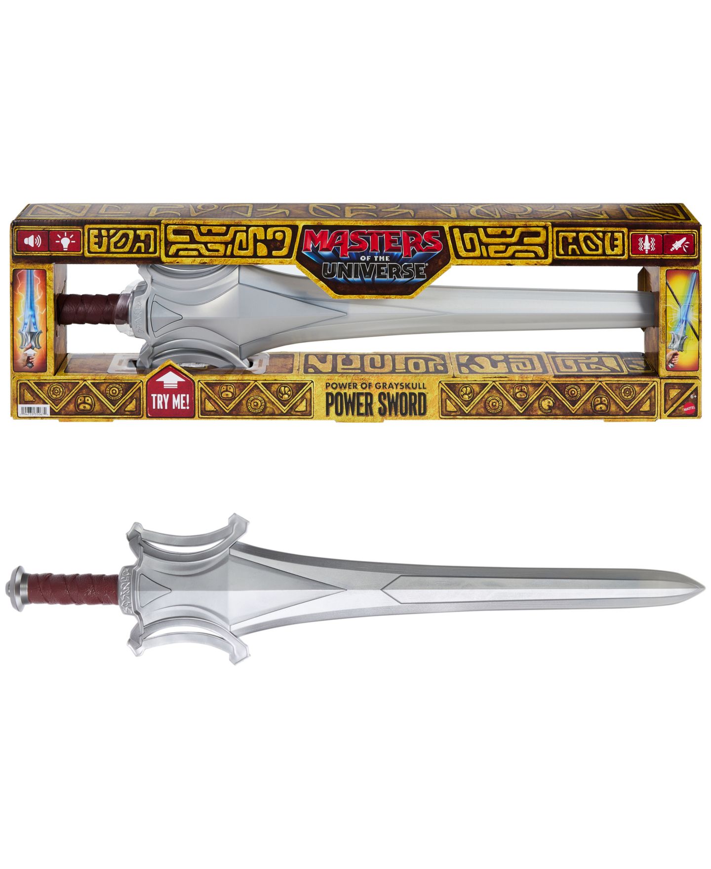 Детские игрушки Masters Of the Universe Powers of Grayskull Lights, Sounds & Vibration Power Sword, 1-Piece, Ages 6+ — фото 6