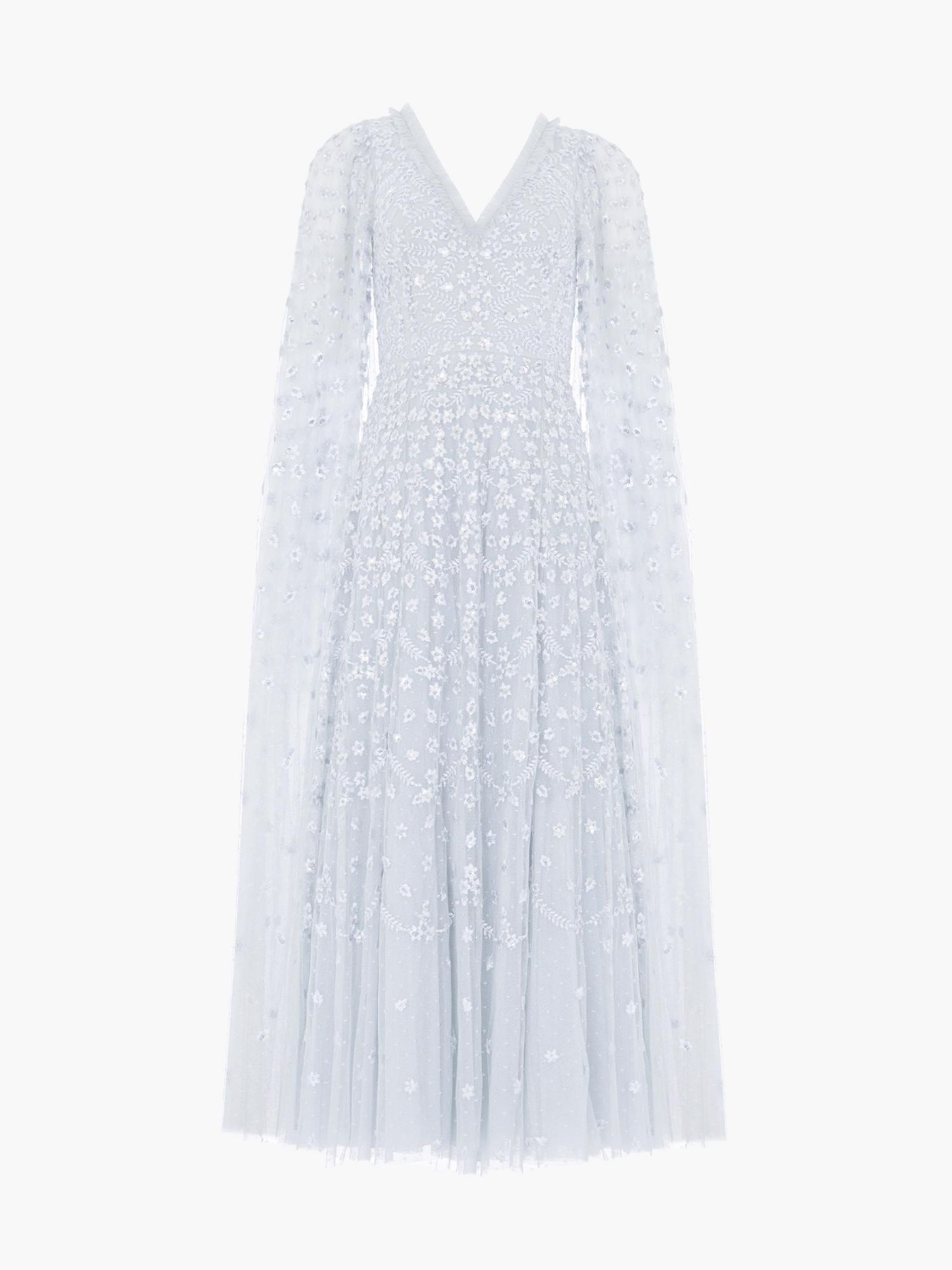 Women's Clover Cape Sleeve Ankle Gown
