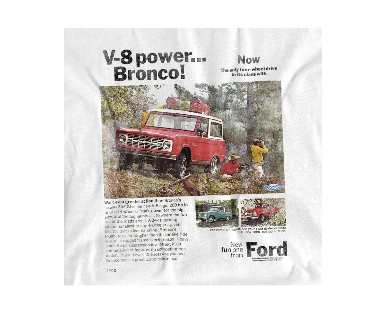 Men's Ford Bronco Advert T-Shirt
