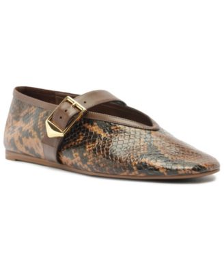 Women's Vick Buckle Square Toe Flats