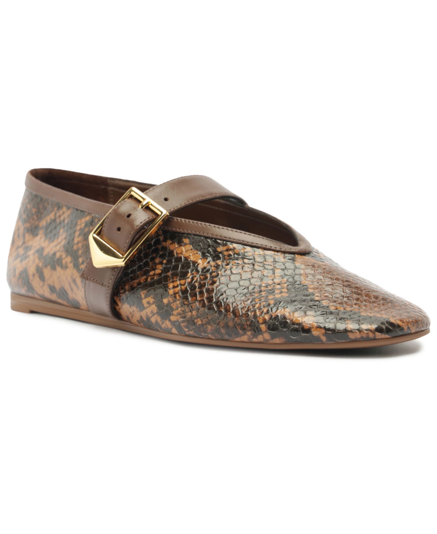 Women's Vick Buckle Square Toe Flats