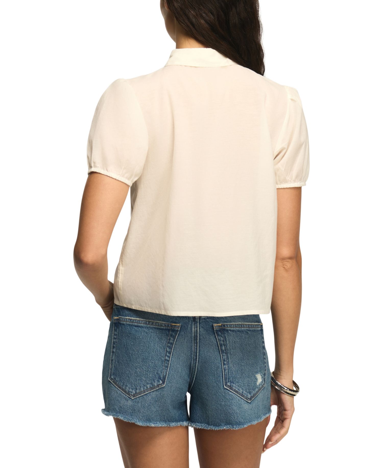 Women's Embroidered Peter Pan Collar Top