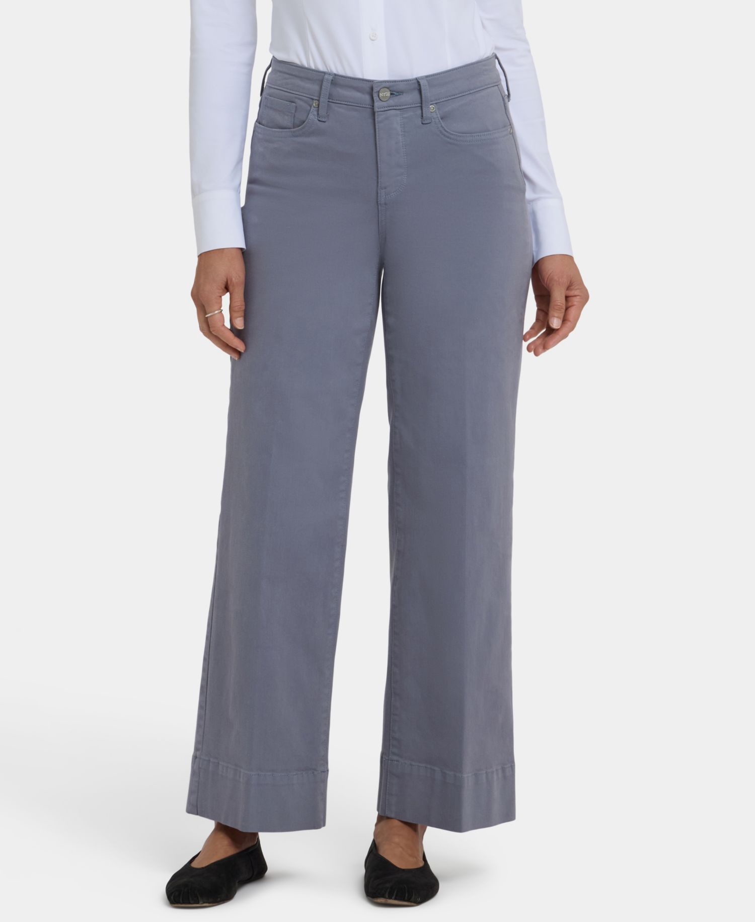 Petite Teresa Wide-Leg Ankle Jeans with Lift Tuck Technology