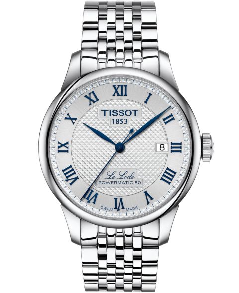 Мужские часы Tissot Swiss Automatic Le Locle Powermatic 80 Stainless Steel Bracelet Watch 39mm