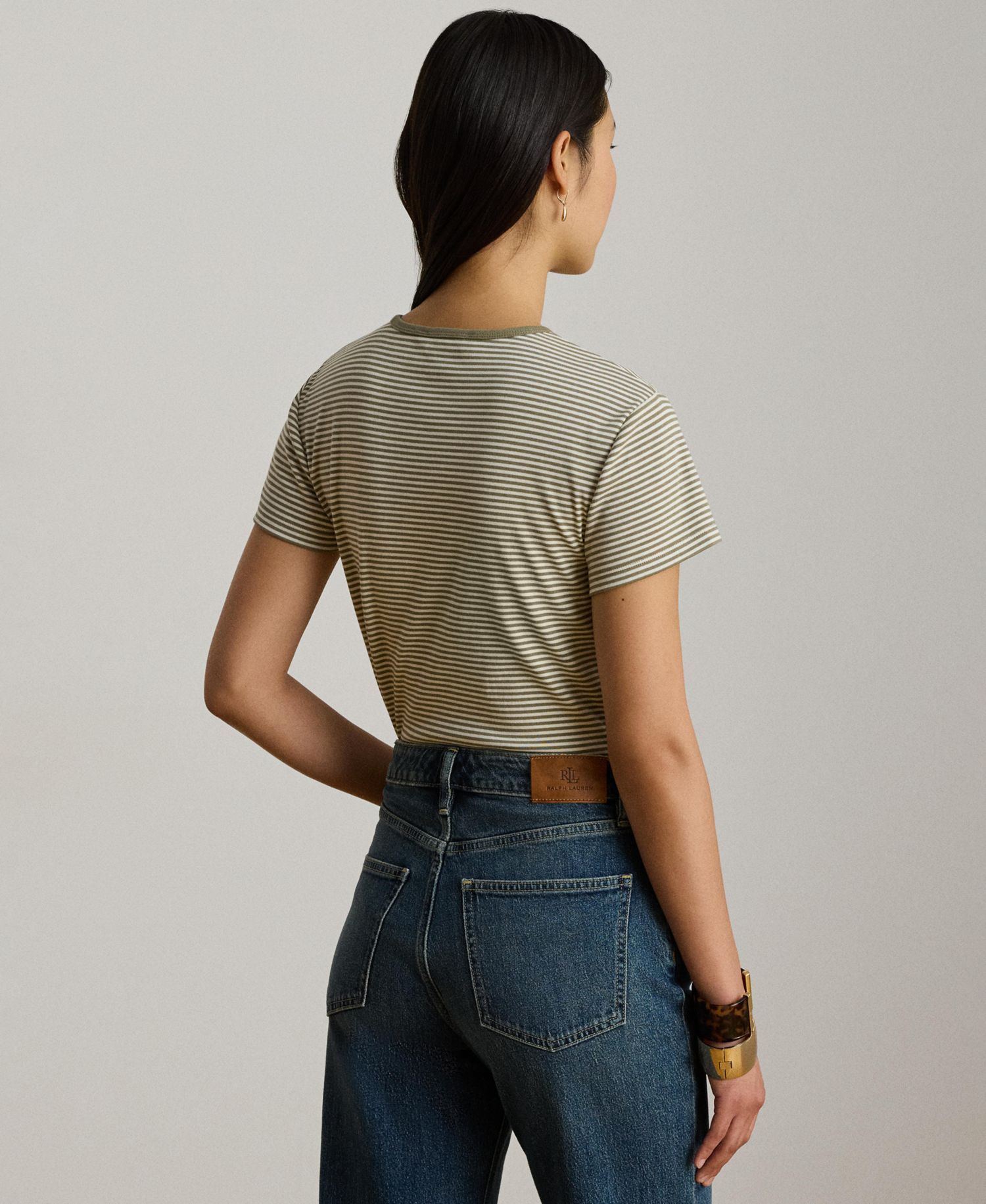 Women's Striped Short-Sleeve T-Shirt