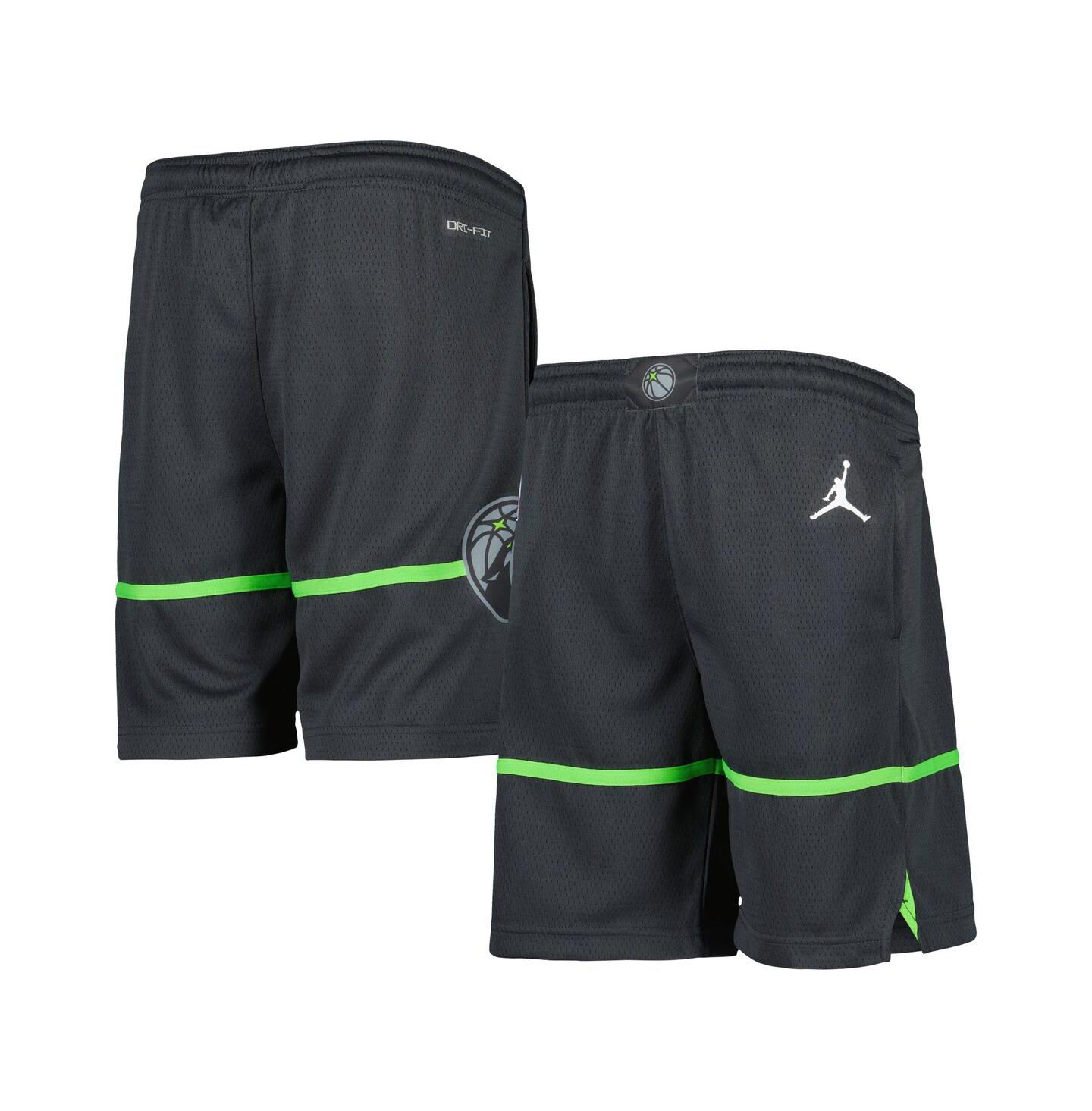 Детские шорты Jordan Gray Minnesota Timberwolves Statement Edition Swingman Performance — фото 1