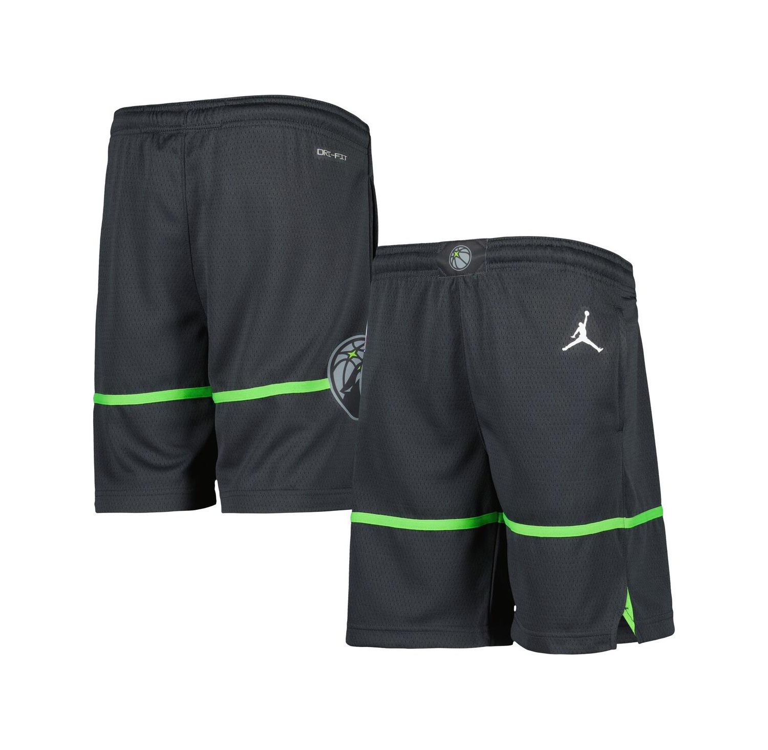 Big Boys and Girls Gray Minnesota Timberwolves Statement Edition Swingman Performance Shorts
