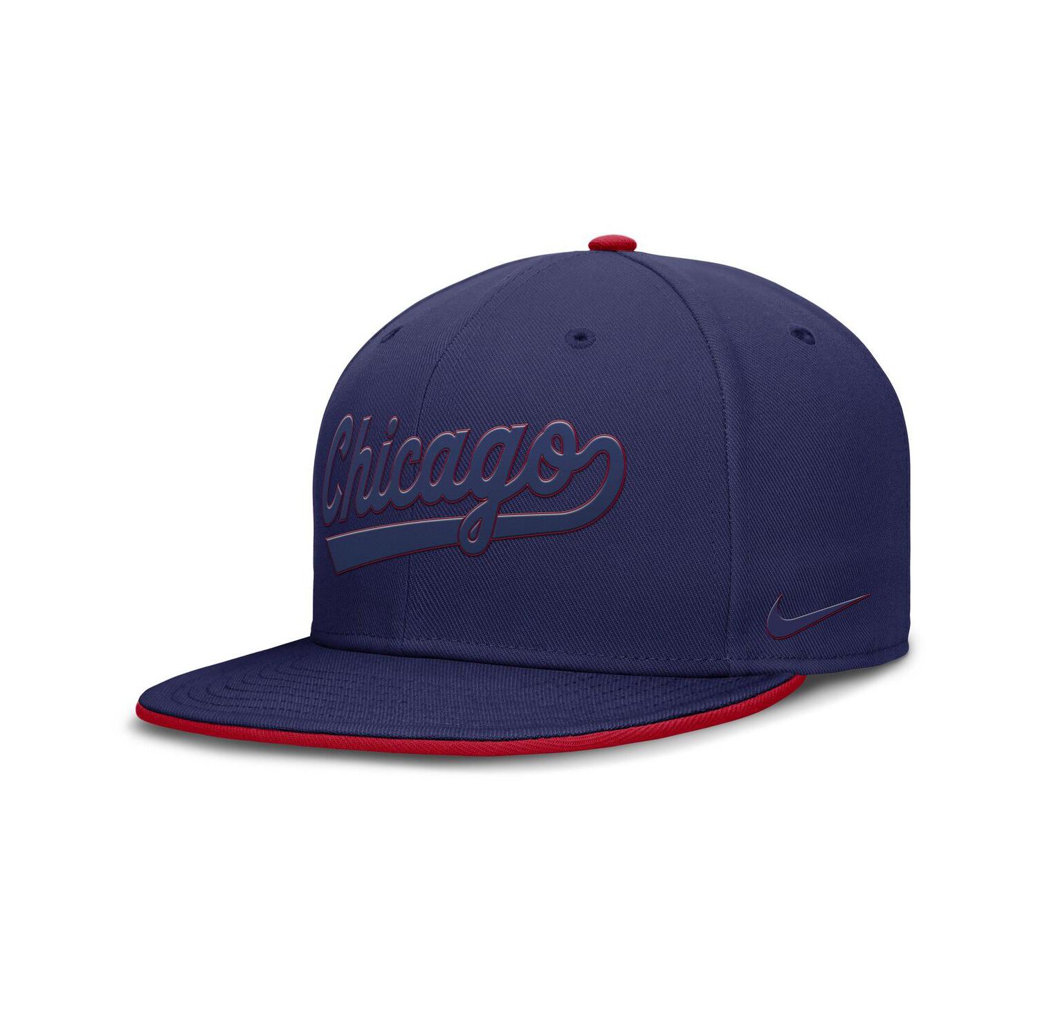 Men's Blue Chicago Cubs Dri-FIT Round Bill True Fitted Hat
