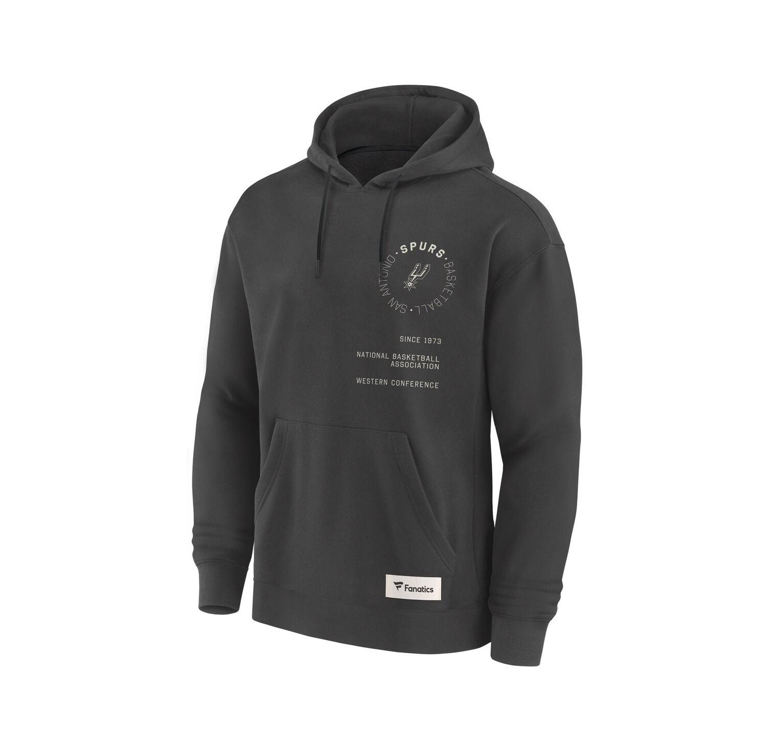Men's Gray San Antonio Spurs Future Ground Info Elements Premium Pullover Hoodie