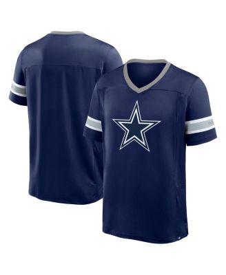 Men's Navy Dallas Cowboys Hometown Premium Hashmark V-Neck T-Shirt