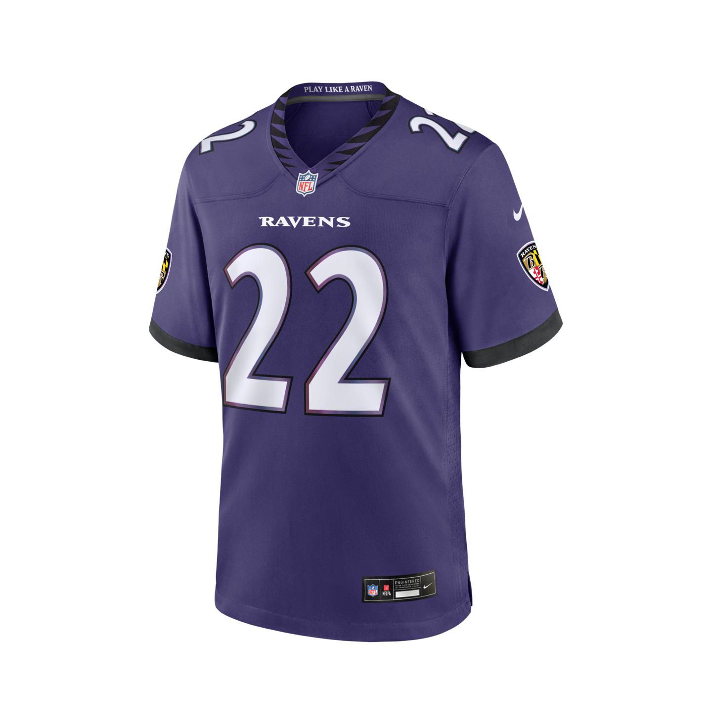 Мужской топ Nike Derrick Henry Purple Baltimore Ravens Team Game Jersey — фото 2