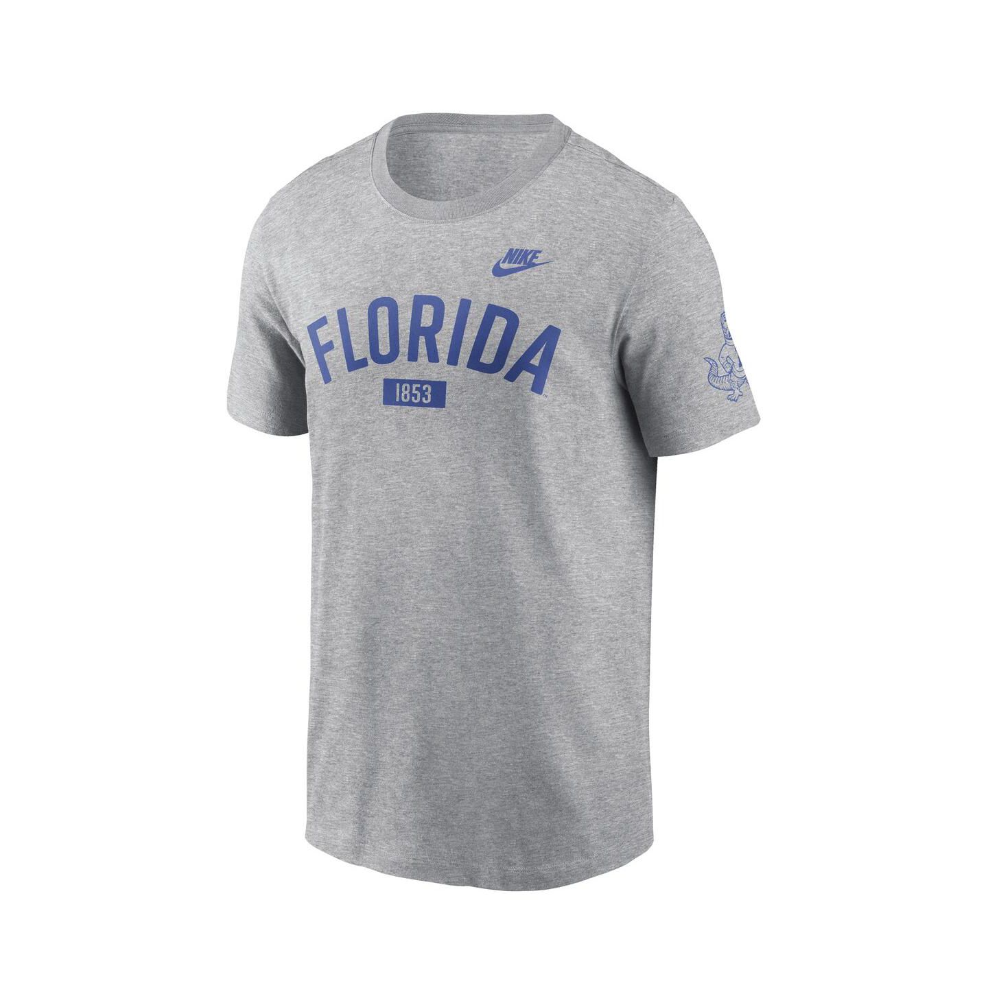 Мужская футболка Nike Heather Gray Florida Gators Legacy Arch — фото 1