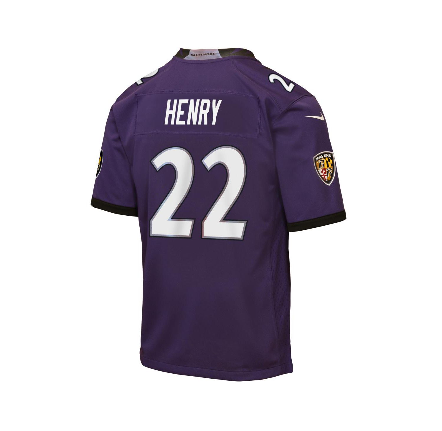 Big Boys and Girls Derrick Henry Purple Baltimore Ravens Game Jersey