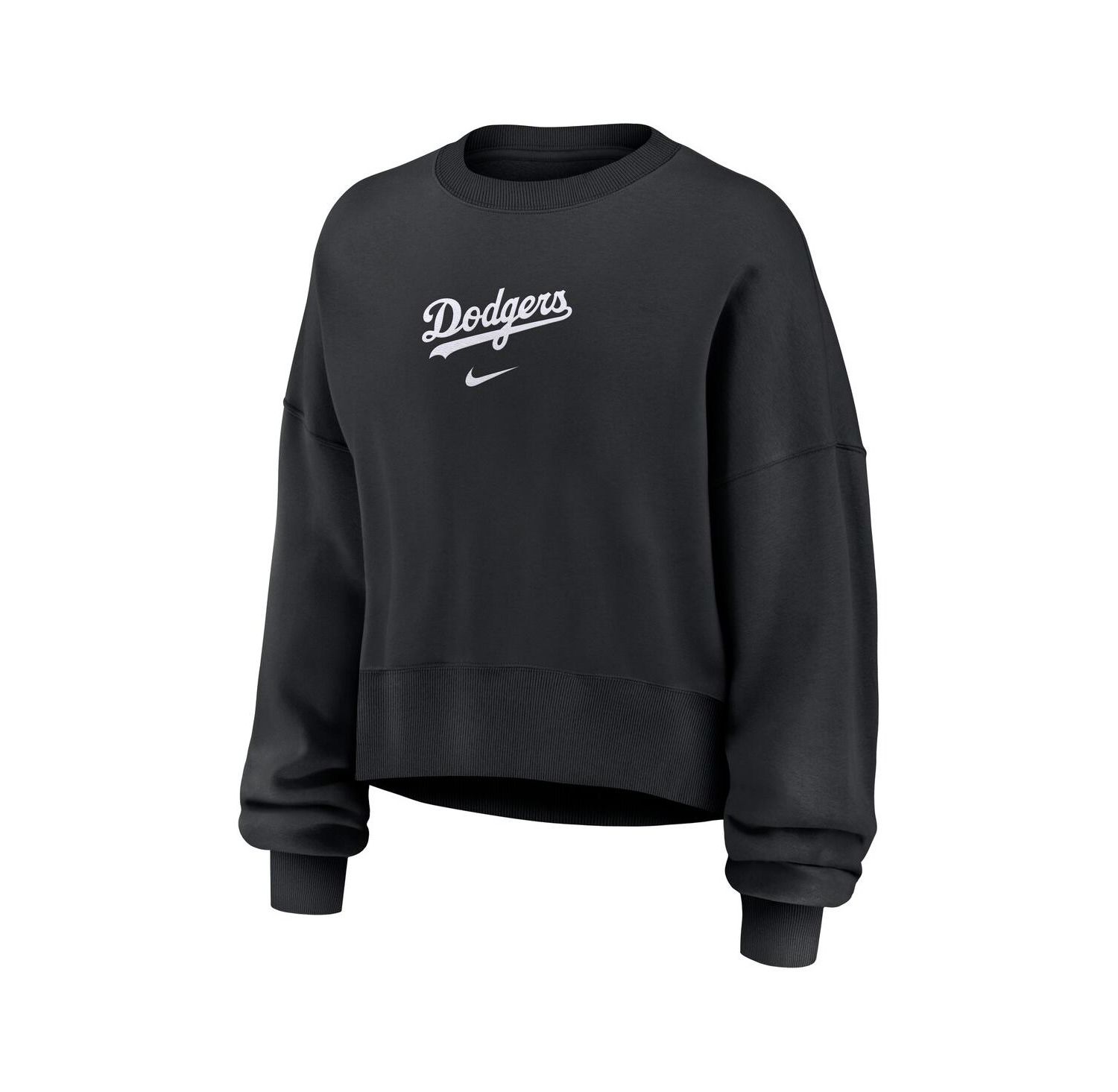 Women's Black Los Angeles Dodgers Oversized Primetime Sweatshirt