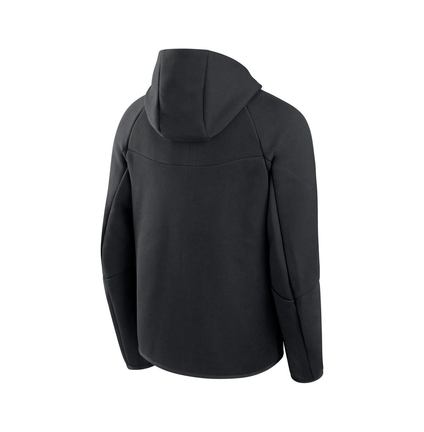 Мужское худи Nike Black Milwaukee Brewers Tech Fleece Raglan Full-Zip Windrunner — фото 3