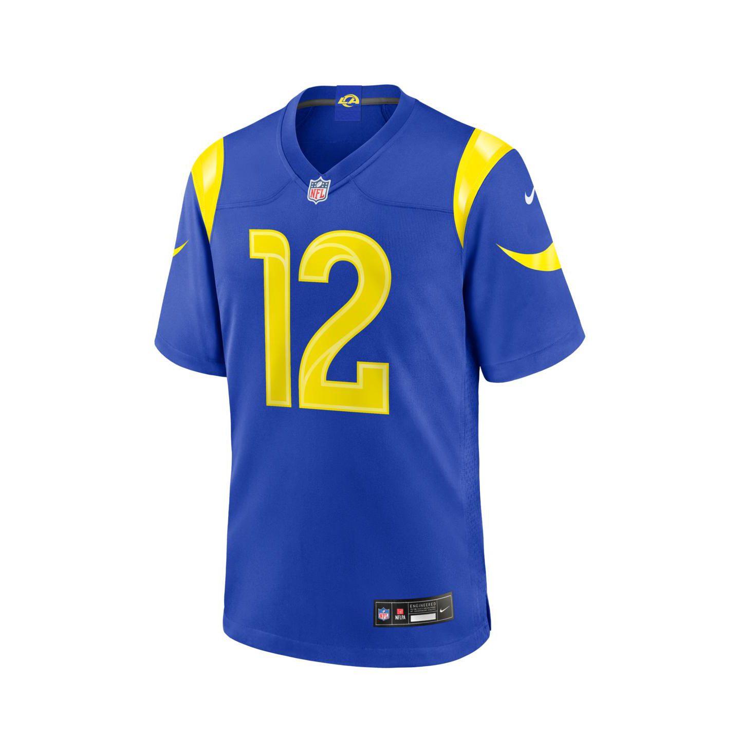 Мужской топ Nike Puka Nacua Royal Los Angeles Rams Team Game Player Jersey — фото 2