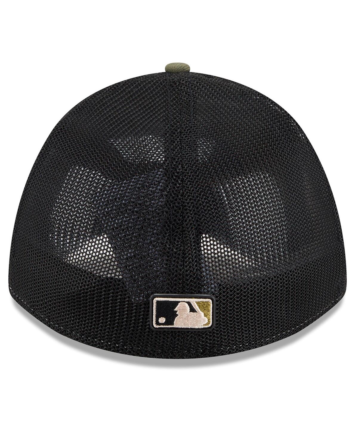 New Era Men's Olive Los Angeles Dodgers 2026 Armed Forces Day 39THIRTY M-Crown Flex Hat