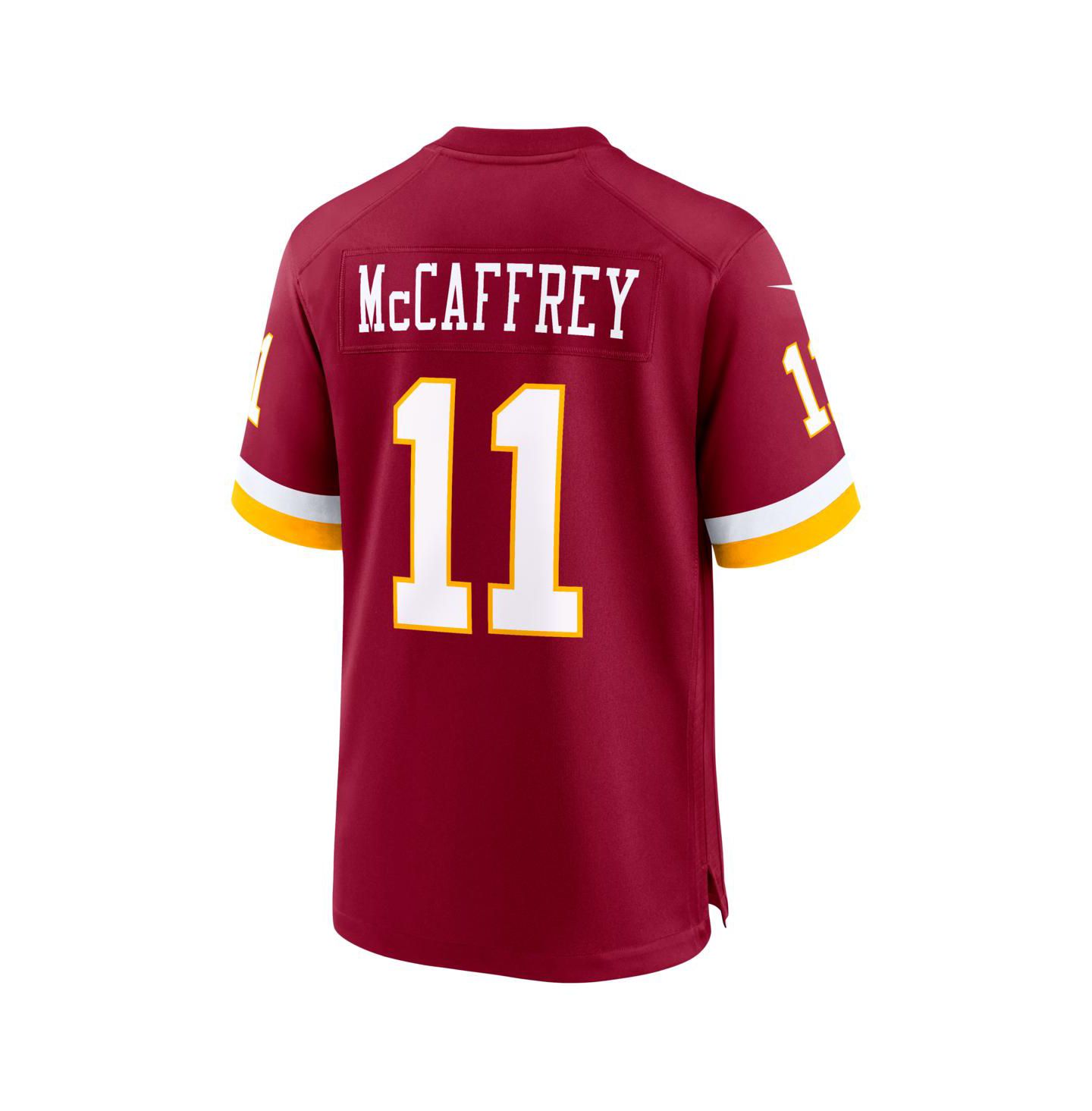 Мужской топ Nike Luke McCaffrey Burgundy Washington Commanders Game Jersey — фото 3