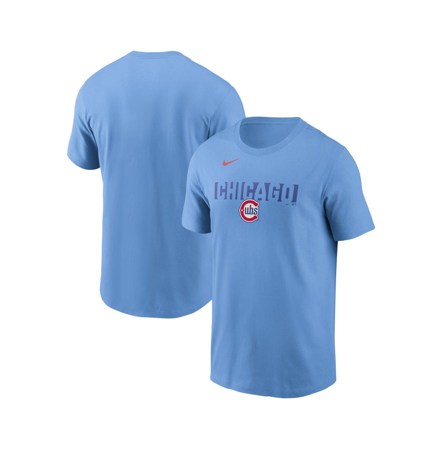 Мужская футболка Nike Light Blue Chicago Cubs Alternate — фото 1