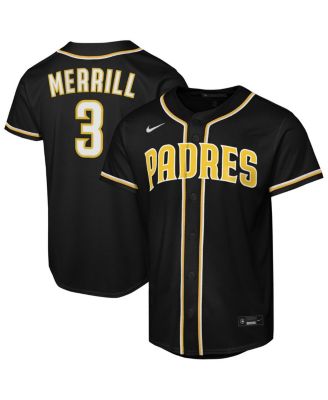 Big Boys and Girls Jackson Merrill Black San Diego Padres Fashion Replica Player Jersey
