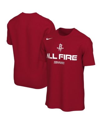 Men's and Women's Red Houston Rockets 2026 NBA Playoffs Mantra T-Shirt
