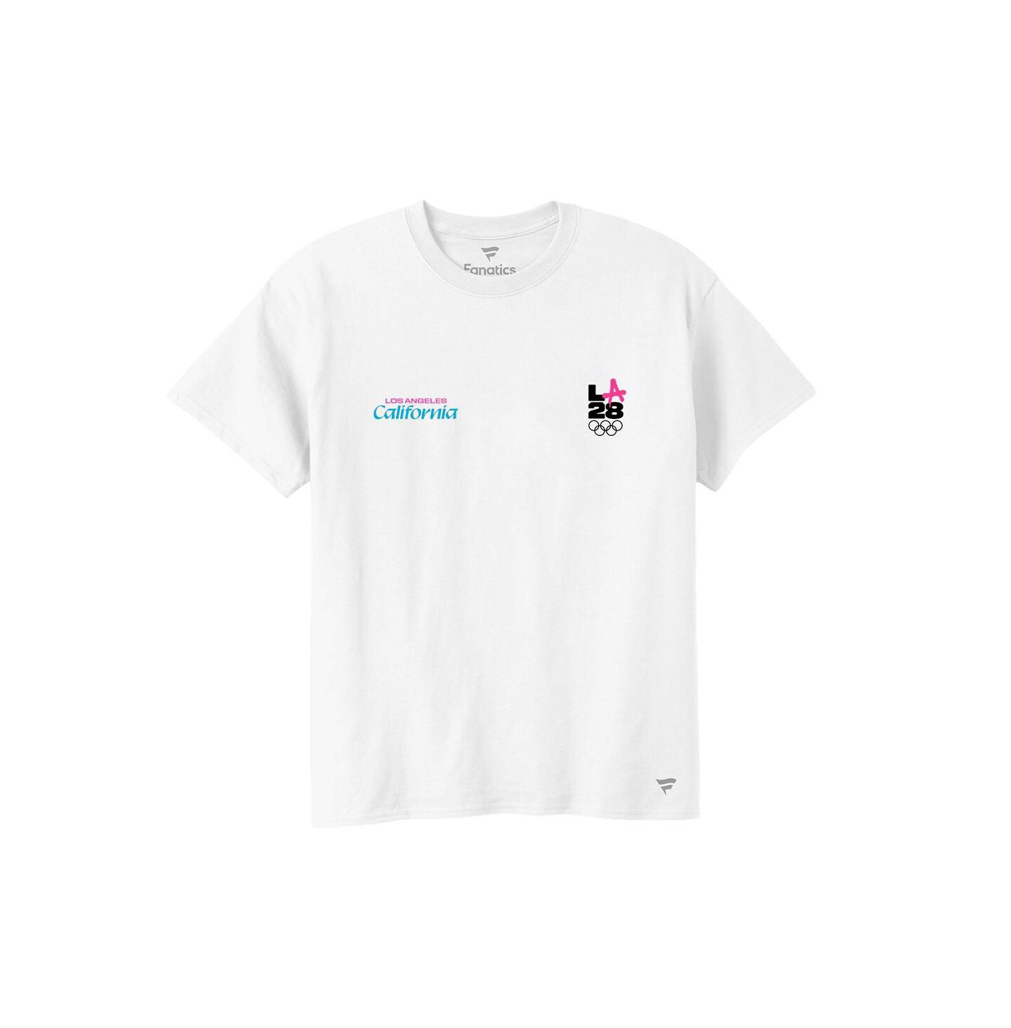 Мужская футболка Fanatics White LA28 Superbloom Collection — фото 2