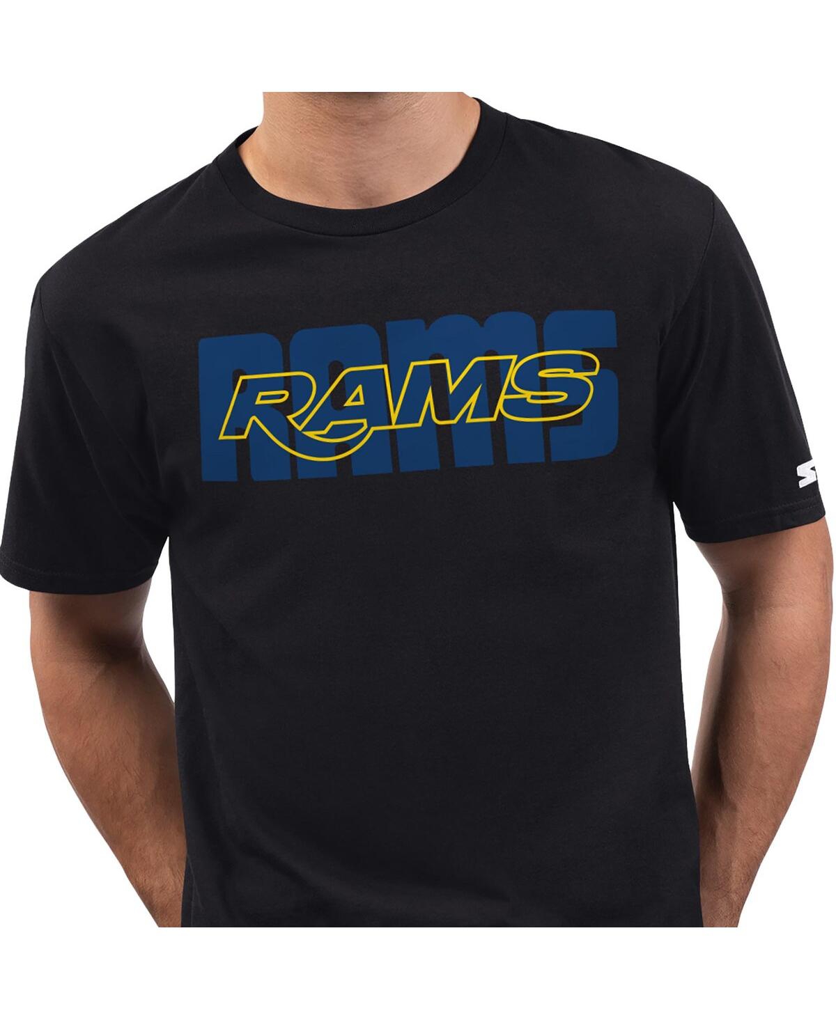 Starter Men's Black Los Angeles Rams Smart Tech Prime Time T-Shirt