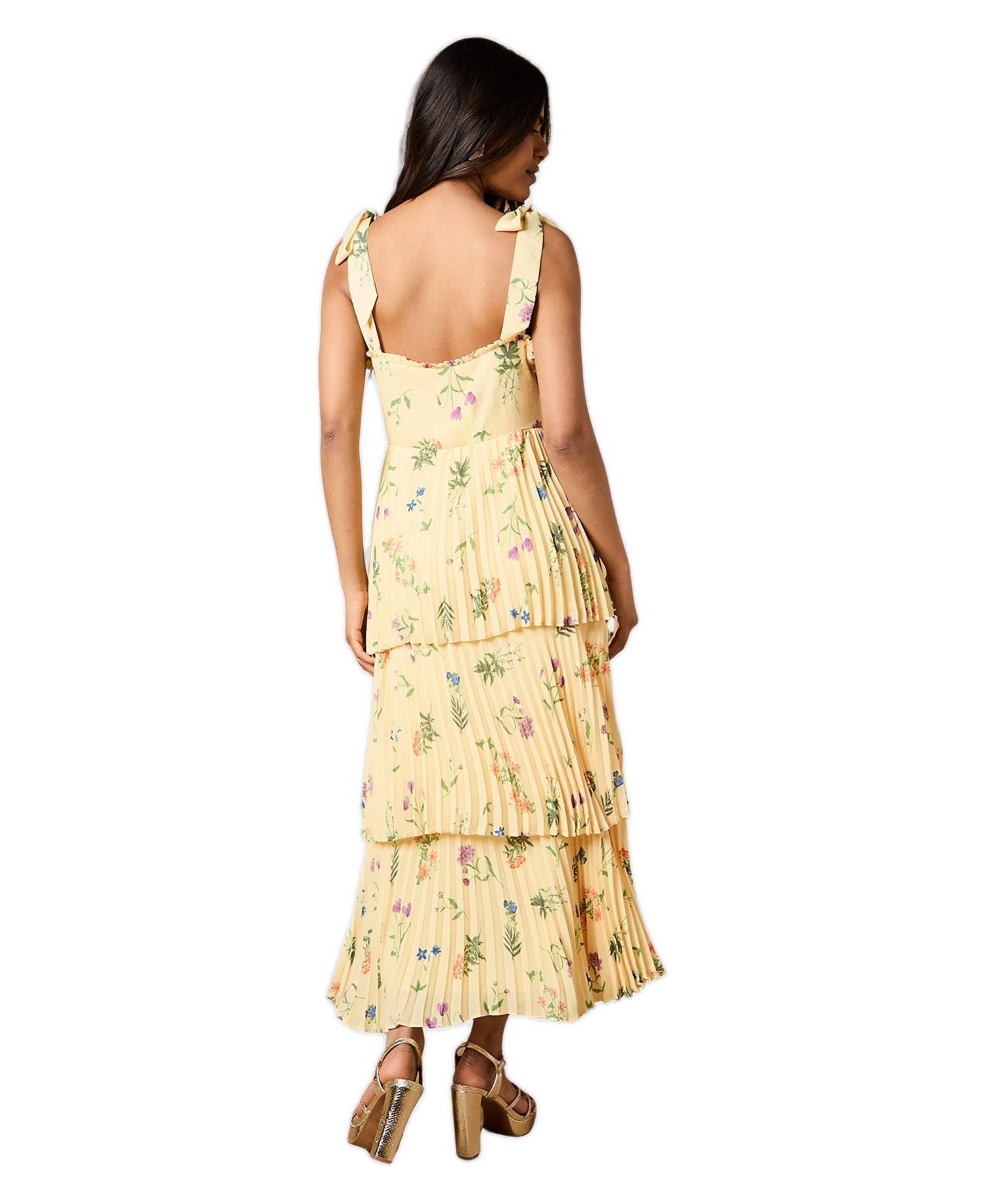 Women's Tie Shoulder Midi Dress