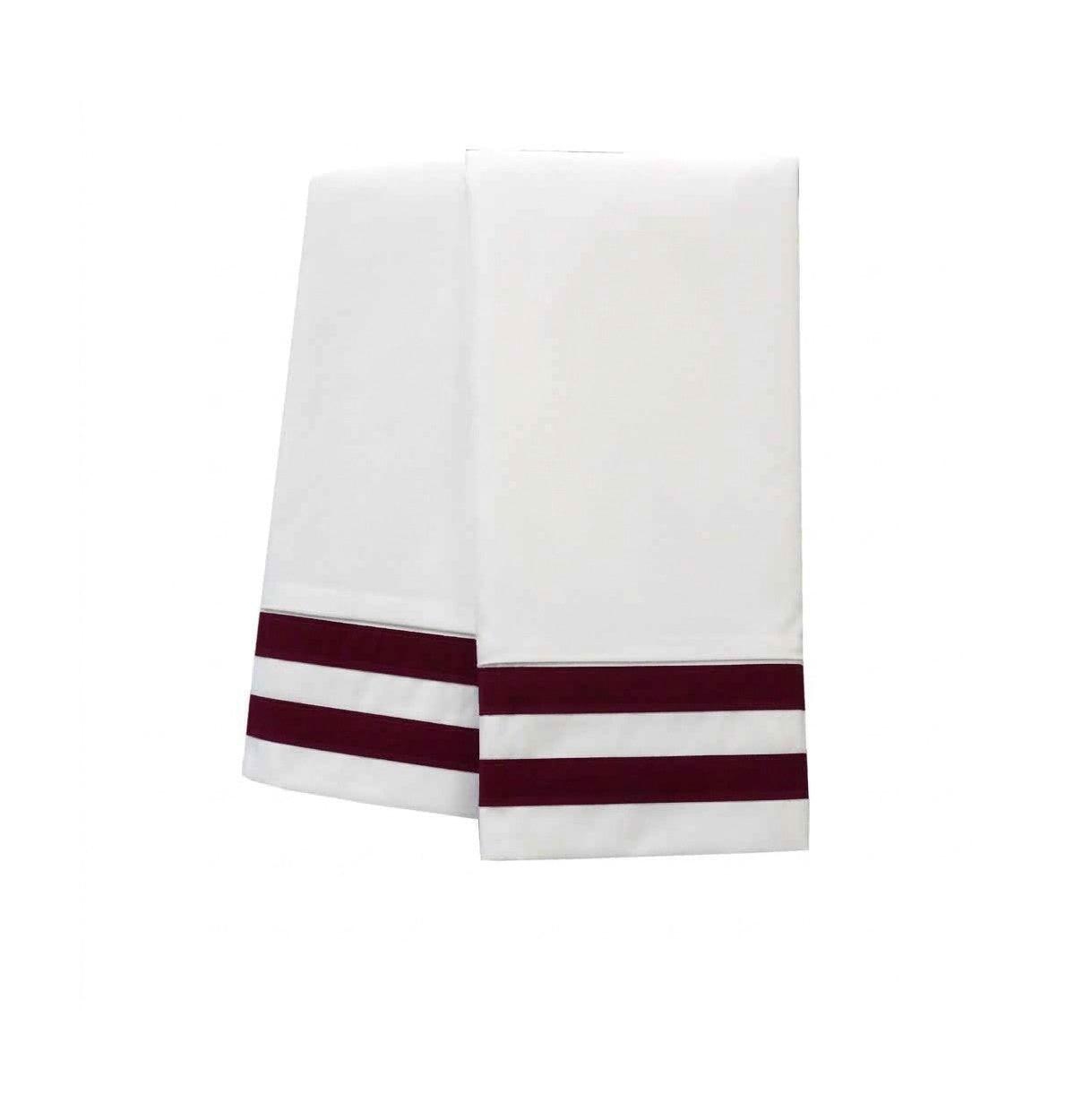 Egyptian Linens Banded Pillowcase Set Luxurious 608 Thread Count Usa