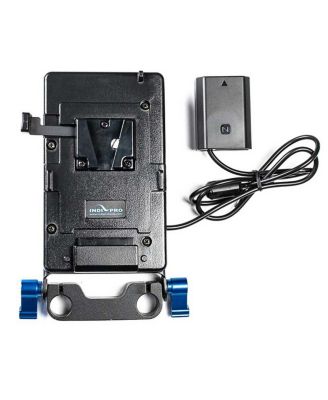 20" V-Mount Plate with NP-FZ100 Dummy Battery and 15mm Rod Clamp for Sony a9, a7 III and a7R III Camera