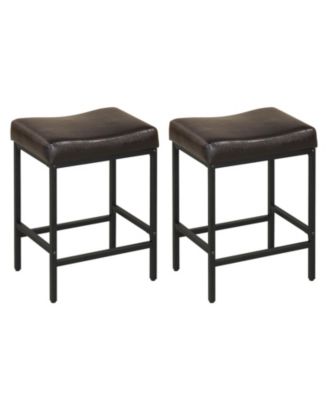 Bar Stools Set of 2 Bar Chairs for Kitchen Island Backless Modern Barstools