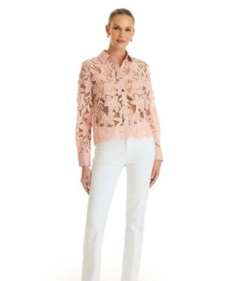 nowos 2026ss Tule Lace Blouse 完売品！ The Noli Shop Women's Mina Lace Blouse - Macy's